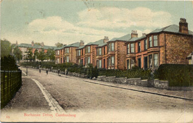Buchanan Drive - House on right No.49 - circa 1900 - Card dated 1909 - Card No.65 